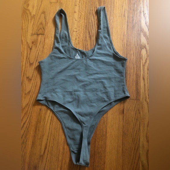Los Angeles Apparel Basic Tank Thong Bodysuit - Picture 3 of 4